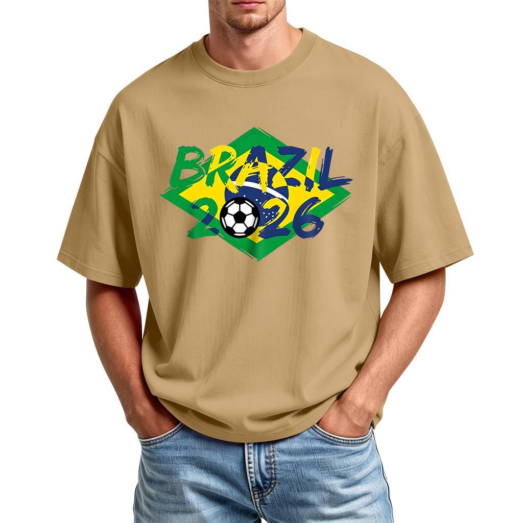 Men's Casual Short Sleeve Crew Neck T-Shirt with Graphic Print for Sports and Everyday Wear Lightweight Comfortable Fit