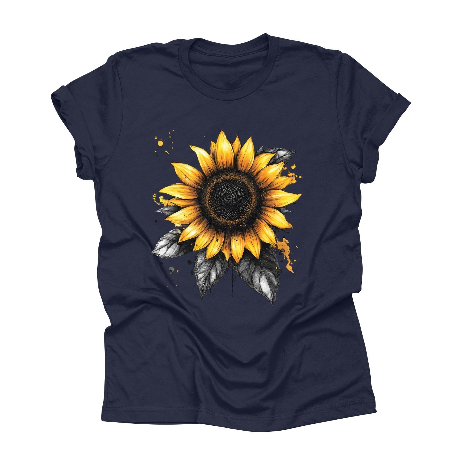 

Unisex Casual Fashion Print Crewneck Loose T-shirt L