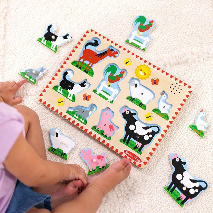 Melissa & Doug - Puzzle Sonore Animaux De La Ferme