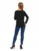 Women's Long Sleeve Shirt, Plain Cotton, Classic, MORAJ XXL Black