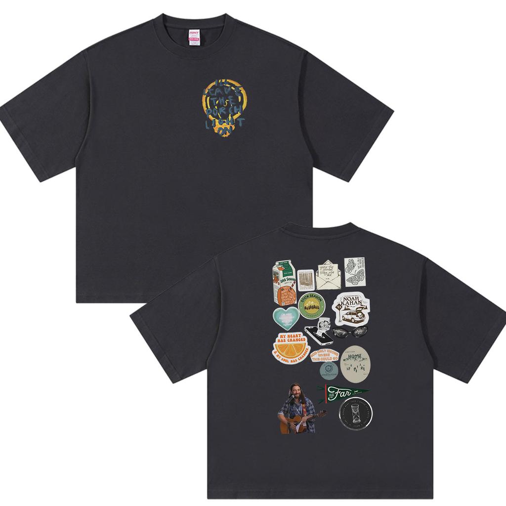 Noah Kahan The Great Divide Tour 2026 Print T Shirt Unisexs Vintage Fashion Oversized Cotton Tshirts Hip Hop Pop Clothing Tshirt