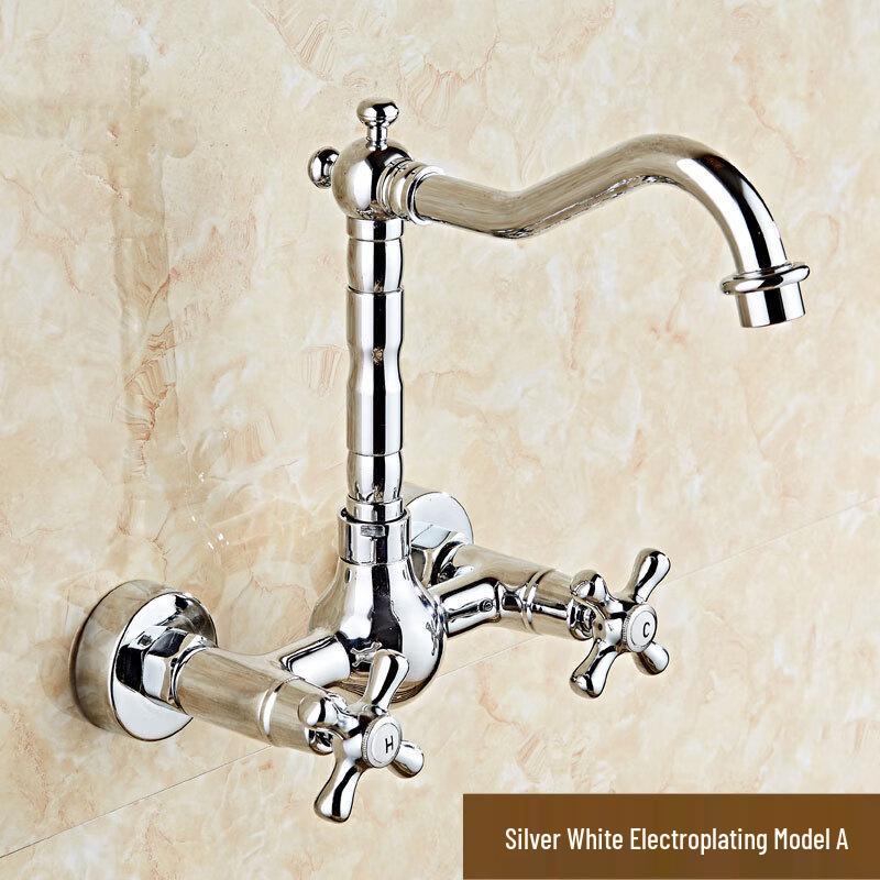 TLXT Wall-Mounted Dual Handle Basin Faucet