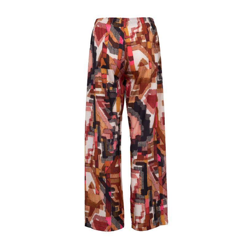 Women's Regular Geometric Pattern Trousers IMPERIAL