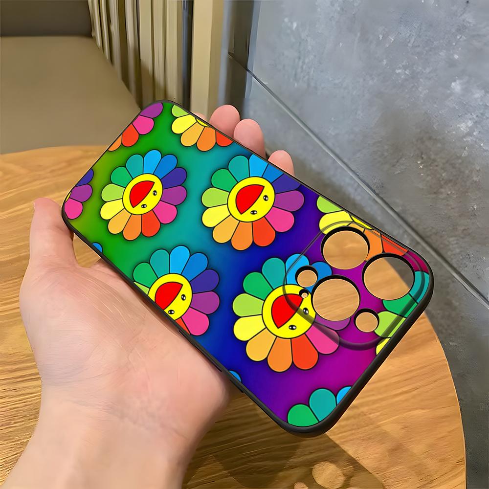 Artist T-Takashi Murakami Phone Case For IPhone 17 Pro Max 15 Pro 16 14 Plus 12 13 Mini 11 Pro Shockproof Soft Cover