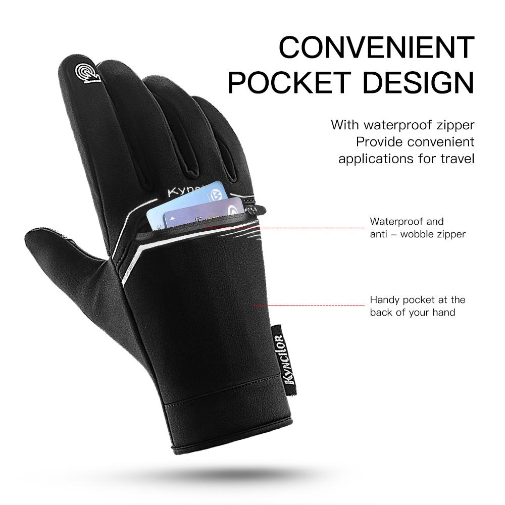Outdoor Cycling Gloves for Men and Women In Autumn and Winter Wear-resistant Warm Waterproof Gloves Riding Touch Screen Gloves