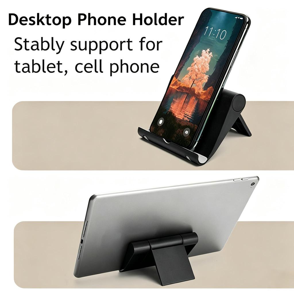 Foldable Phone And Tablet Stand, Adjustable Desktop Holder