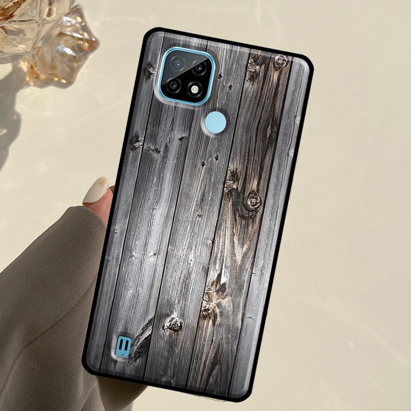 Pattern Wood Textures For Realme GT 7 Pro GT 6T 6 5 C67 C61 C55 C53 C51 C21Y C25S C75 10 11 12 13 14 Pro Plus Case