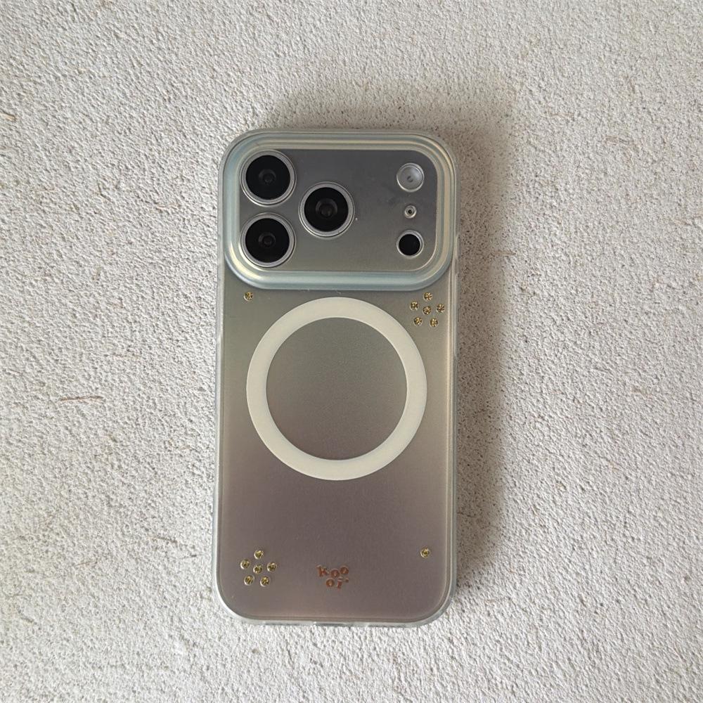 Frosted Magnetic Diamond iPhone 16/15 Pro & 17 Pro Max Anti-Fall Case 17 Pro Max
