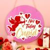 Not Today Cupid Valentine'S Day Door Sign Creative Anti-Valentine'S Day Door Hanger Funny Valentine Decorations For Door Window