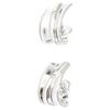Altesse [I2912] - Silver Half Hoop Earrings 'Câlin'
