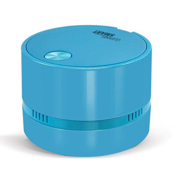 

Настольный пылесос Yousheng, мощный портативный беспроводной мини-пылесос с запуском одной кнопкой на батарейках, пылесборник синий