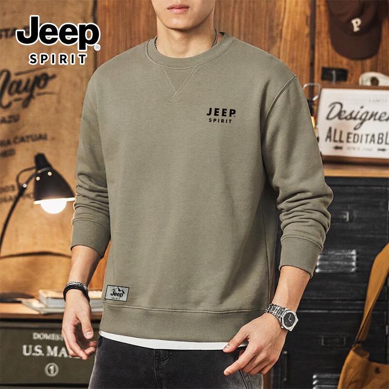JEEP SPIRIT Men's Casual Logo Sweatshirt