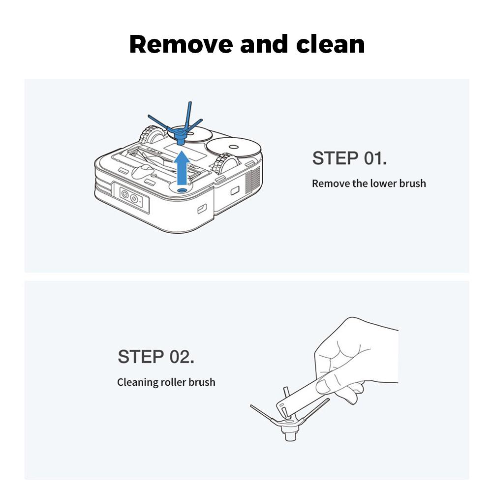 Side Brush Accessories For ECOVACS X5 OMNI/X5 PRO/X5 PRO OMNI /X5 Max/X5 Pro Ultra/X2S Sweeping Robot Vacuum Cleaner Spare Part