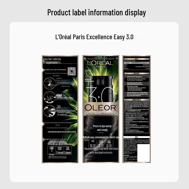 L'Oréal Easy Hair Dye Cream 3.0 Natural Black