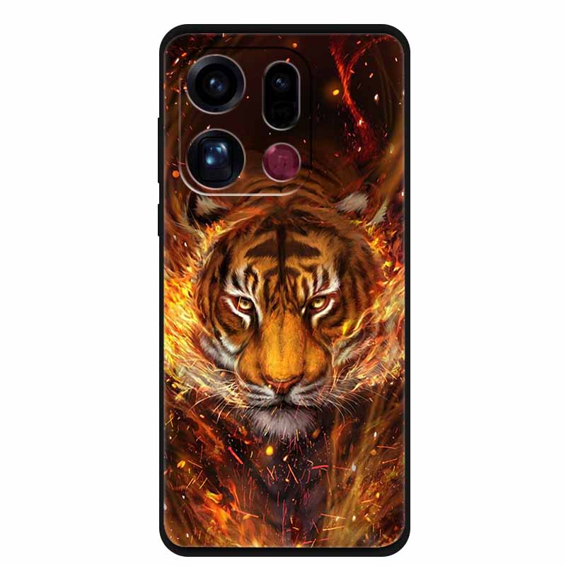 For OPPO Find X9 5G Case Silicone Space Animal TPU Soft Black Cover For OPPO Find X9 Cases FindX9 CPH2797 PLJ110 Cool TPU Cover