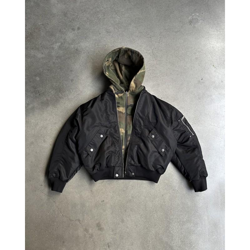 Unisex Oversized Camo Hoodie Streetwear Casual