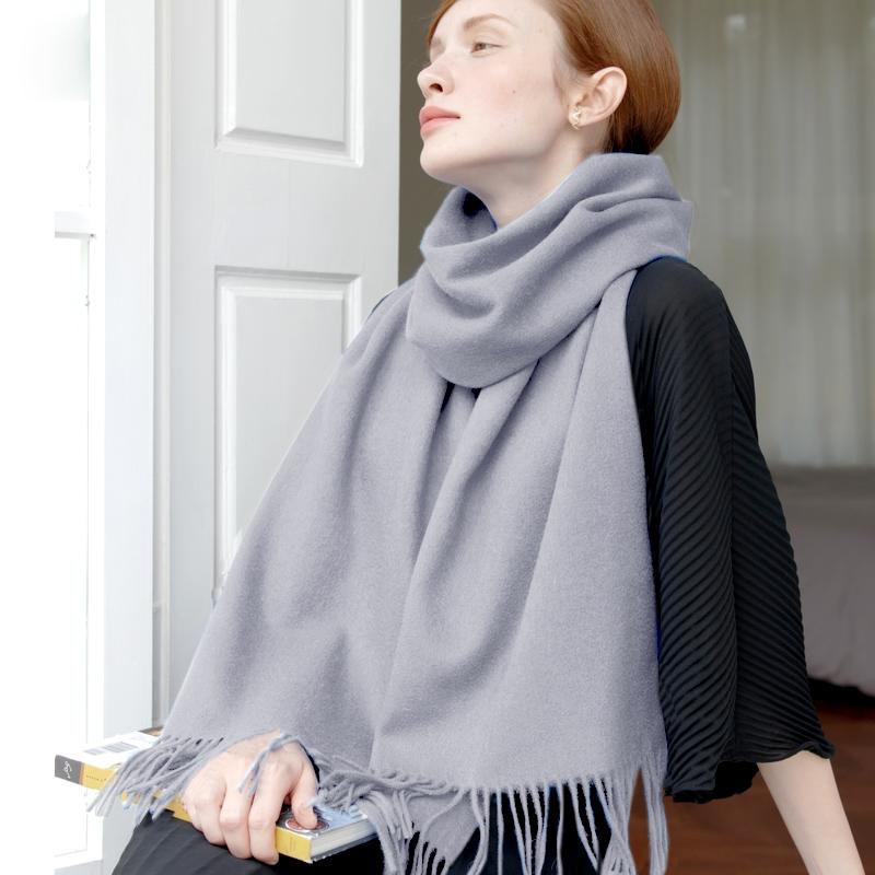 Wełniany zimowy szalik dla kobiet szaliki dla dorosłych szaliki dla pań moda kaszmirowy poncho otulacz