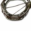 Pristine HERMES Scarf ring Legato Chaine d'Ancre Silver Women Used