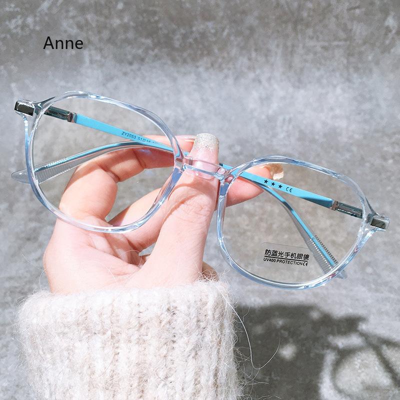 Anti Blue Light Blocking TR90 Material Men's Glasses Frame Blue Light Blocking EyeGlasses Frames Women Korean Stylish Eyewear