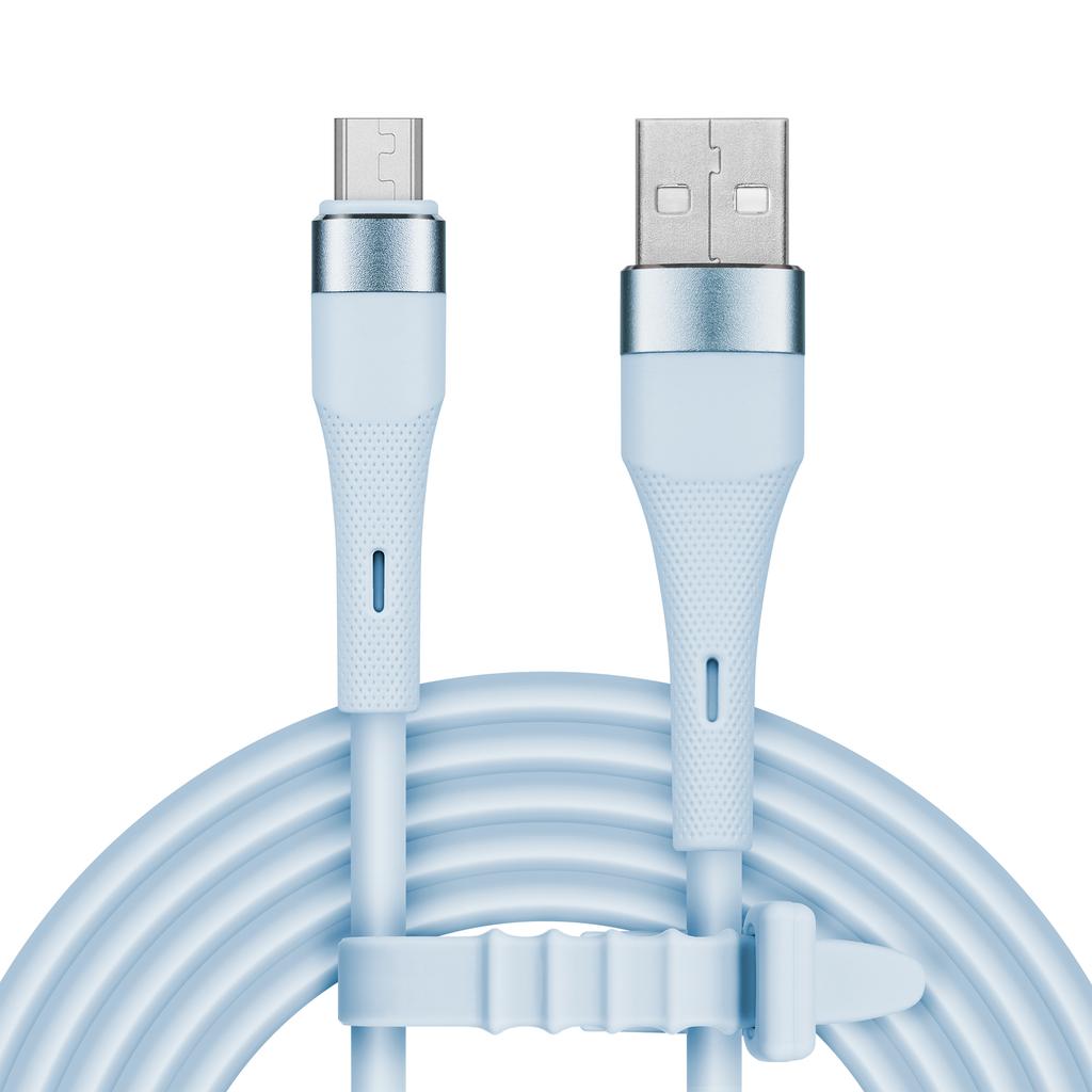 USB - microUSB cable 1m 12W silicone Kruger&Matz Basic