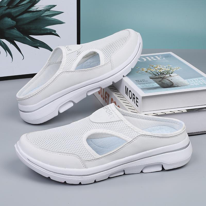 Fashion Men's Slippers Summer Soft Comfortable Home Slippers Breathable Anti-slip Men's Sneakers Couple Flats Mules Shoes Zapatillas