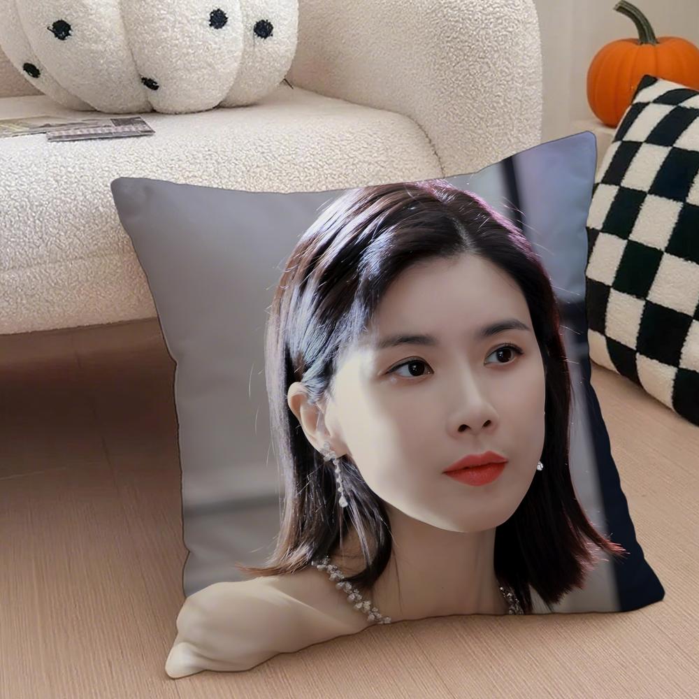 Actor Elegant LLee Bo Young Cushion Cover Throw Pillow Cover Hidden Button Durable Polyester Chair Cushion
