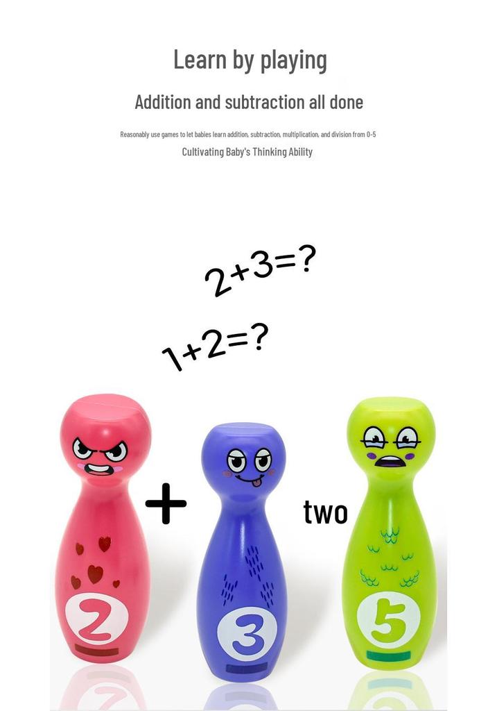 Kids' Stacking Bowling Numbers Toy - Indoor/Outdoor Sports & Learning