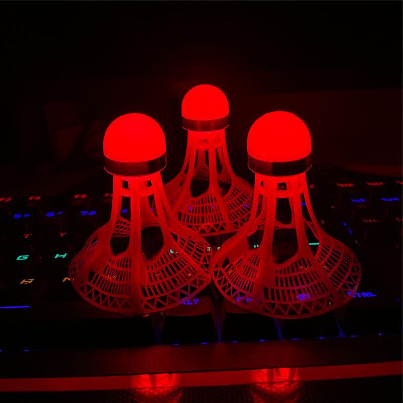 Pallina da Badminton Luminosa Antivento di 3ª Generazione - Resistente, Indistruttibile, Fluorescente da Esterno con Nylon Leggero