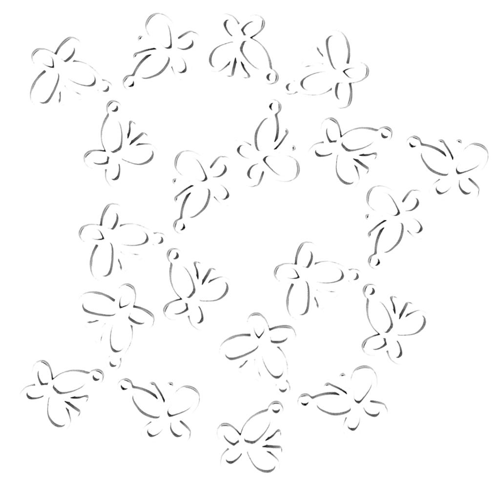 20Pcs Stainless Steel Butterfly Charms Pendants for Bracelets Earring DIY