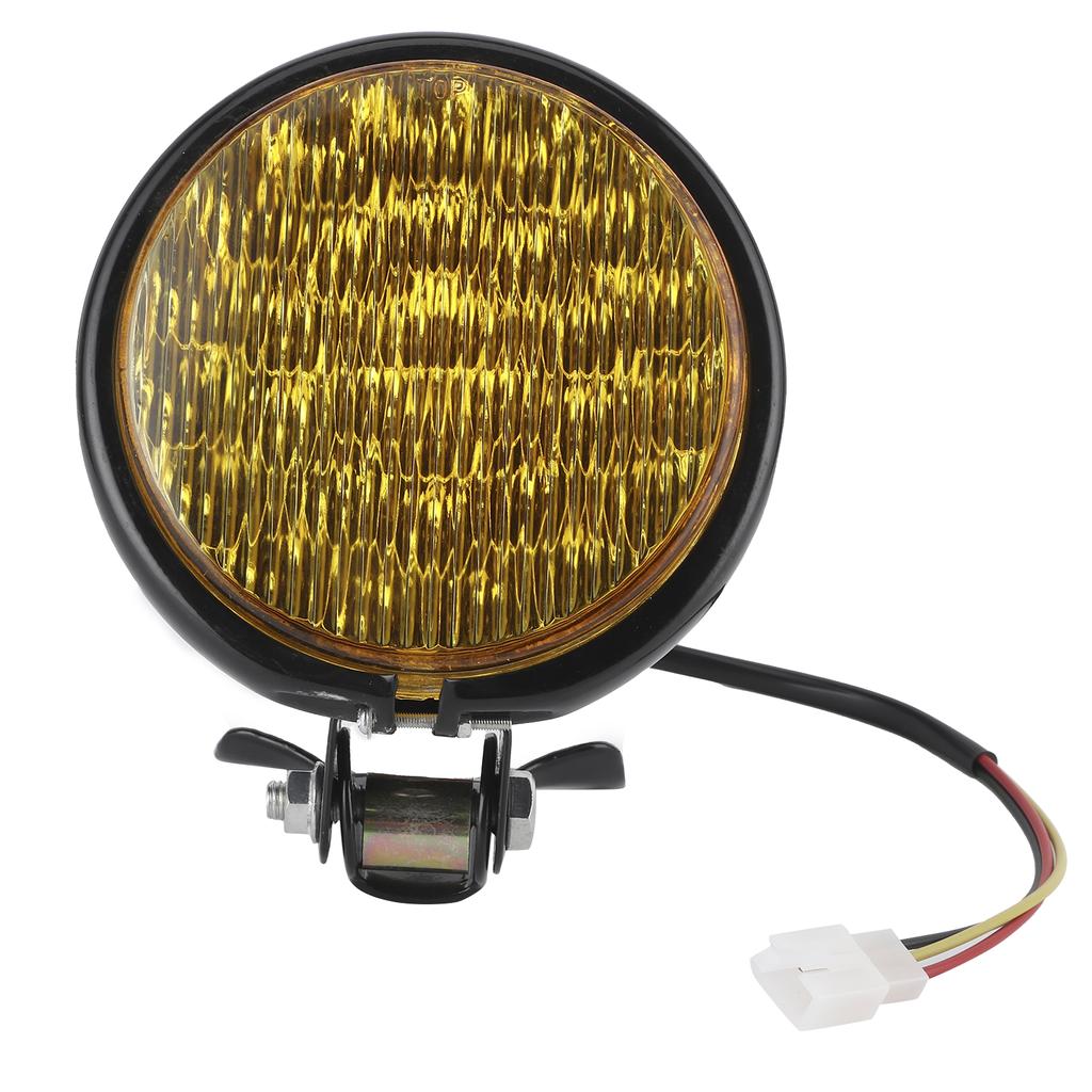 LED Scheinwerfer Fernlicht Abblendlicht Gelbe Linse Wasserdichter LED Scheinwerfer Universell für 12V Motorrad