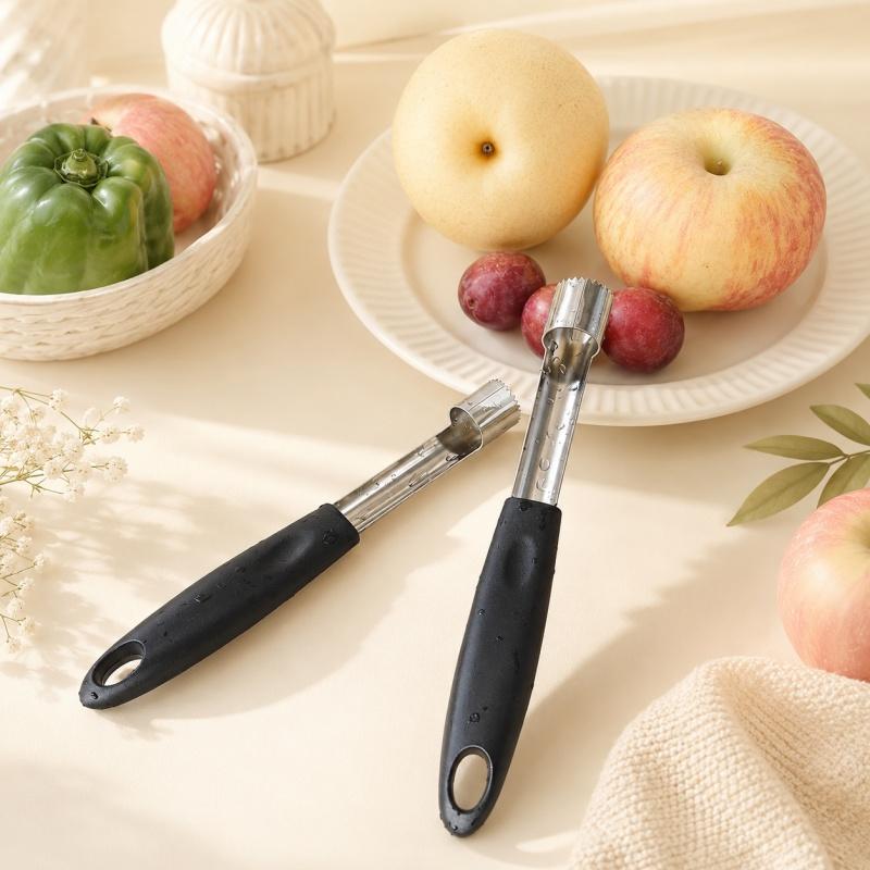 Apple Coring Device Plastic Fruit Coring Device Fruit Core Pumping Tool Creative Coring Device Labor-saving Fruit Core Separator