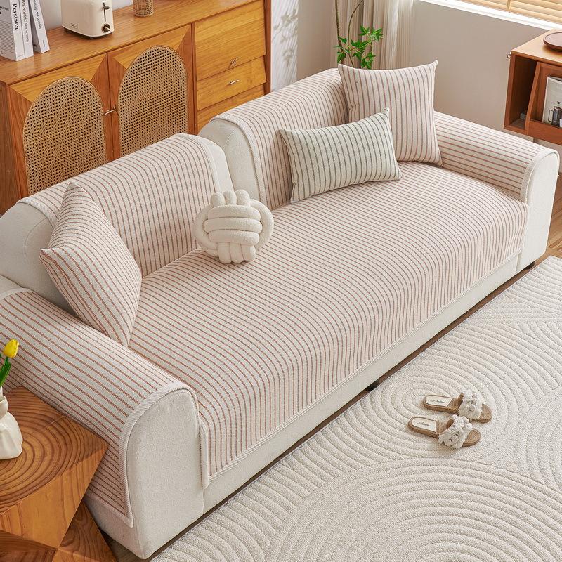 

New Sofa Cushion Simple Modern Four-Season Universal Sofa Straight Row Seat Cushion Chenille Non-Slip Cover Cloth Towel 70*70cm