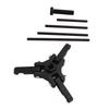 6pcs Harmonic Balancer Puller Set Carbon Steel Black Oxide Finish Damper Pulley Puller Kit