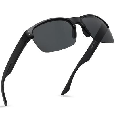 Maxjuli Sports Sunglasses Men Travel Outdoor Cycling Black Frame Eyewear Male Sun Glasses Uv400 Mj8021