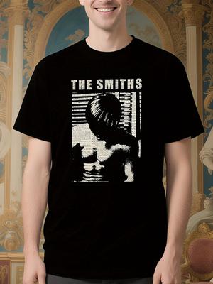 Vintage The Smiths Band Tshirt - Black with Iconic Morris...