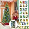 Dinosaur Christmas Countdown Calendar With Acrylic Dinosaur Accessories For Festive Decor