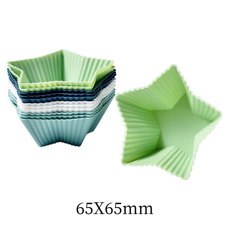 12pcs/set Silicone Cupcake Baking Cups Reusable & Non-stick Muffin Liners Holders Set Silicone Cake Molds