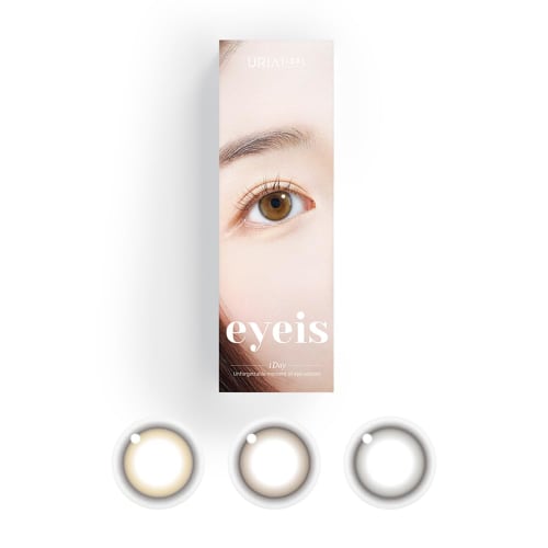 

eyeis Essential Gray Eyes Color Contact Lenses [10 lenses per box] Available with or without prescription, 1-day contact lenses (Essential Gray/-6.00)