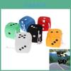 Plush Dice Party Pendant Soft Fluffy Car Decoration