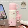 New Cartoon Thermos Cup Niche Stainless Steel Large-capacity Thermos Cup Women's High Value Children's Water Cup Straw Cup