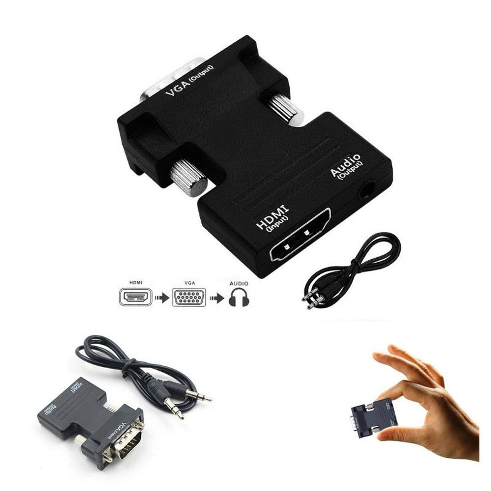 

Выход 1080P HDMI-VGA с аудиокабелем-адаптером HDMI в VGA конвертер «мама-папа»