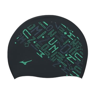 Mizuno N2JWC545 F Silikon Schwimmkappe Schwarz,