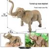 Wild Animal Model: Crocodile, Elephant, Yak, Antelope, Rhinoceros Plastic Toy Ornaments