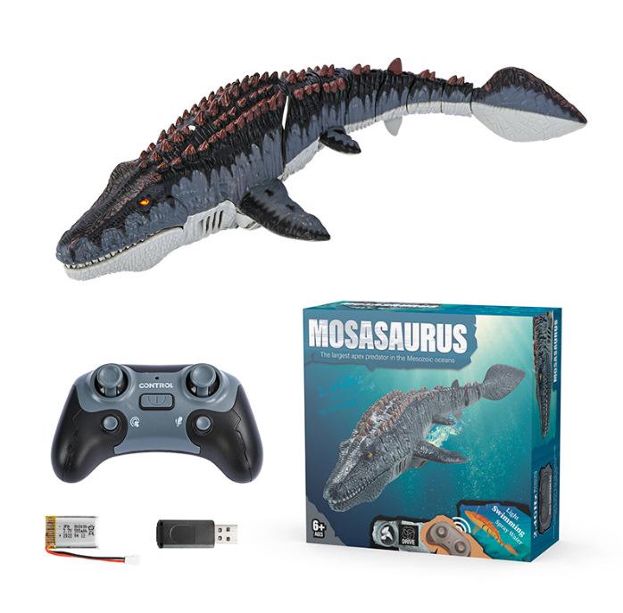 Large Electric Plesiosaurus Toy: Remote Control Dinosaur That Swims & Sprays Water - Perfect Gift for Boys