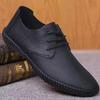 Fashion Work Soft Plain Male Casual Shoe Lace Up Common Size 44 Footwear Offer Designer In Promotion Slip-on Adults Men's Leather Shoes