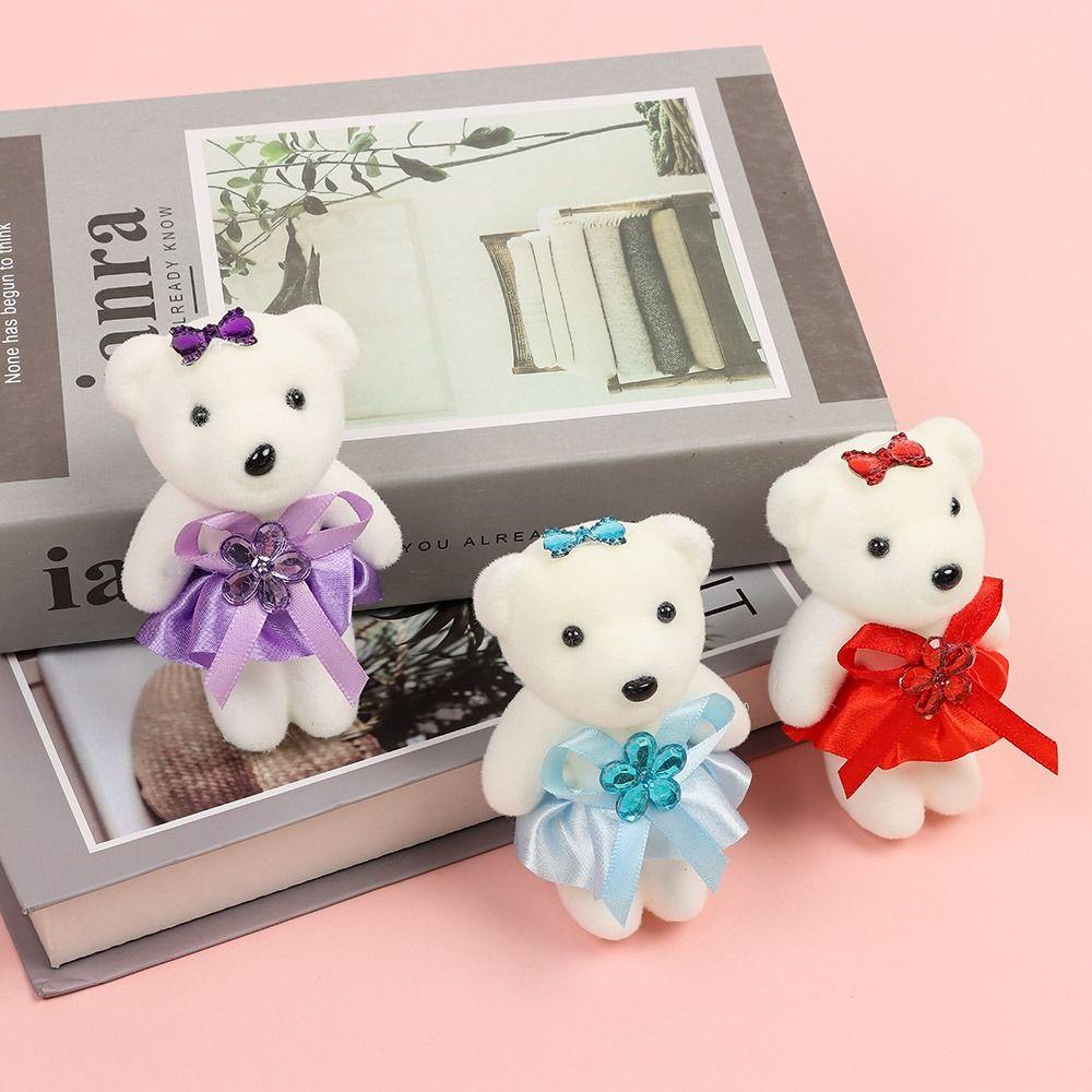 10Pcs/Set DIY Bear Bouquet Accessories Cartoon Graduation Bouquet Bear Accessories  Birthday