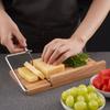 Kitchen Gadgets Wood Cheese Slicer Stainless Steel Wire with Scale Ham Slicer Handmade Cheese Cutter Bread