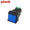 16mm Square Push Button Switch, Momentary/Latching, 3/5 Pins, 12/24V, With/Without Light (Model: LA16-11FZ)