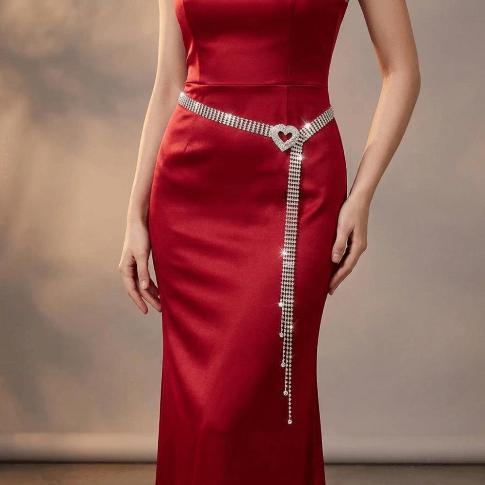 Gold Silver Color Crystal Waist Belt Full Diamond Coverage Crystal Corset Belt  Wedding Party