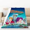 Futurama Cartoon Fleece Knee Blanket Thick Warm Throw for Winter Double Bed Sofa Comfort Home Textile
